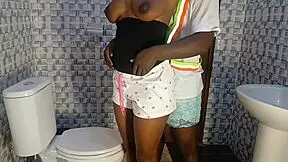 Plumber's Rough Fucking the Client's 18yo Daughter in the Bathroom