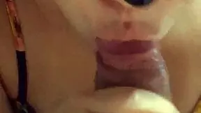 Stepsister Sucks Big Cock Cumshot