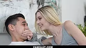 Stepbrothers Sleepover Turns Steamy Threesome With Stepsisters!