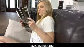 Harlow West and Tyler Steel, bored, Harlow spots news, blowjob time.