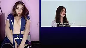 hermosa latina teen's first casting experience