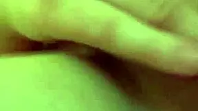 Chubby girl dances seductively while touching herself