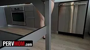 Let your stepmommy massage your huge hard cock for being such a good stepson 😏