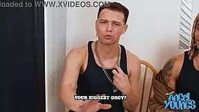 Why pick just one date show contestant? Angel Youngs 18+ fucks all three in wild DP.