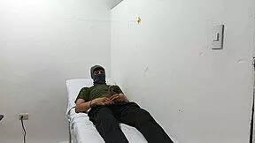 hey doctor, why are you jerking that huge cock alone in the office like this?