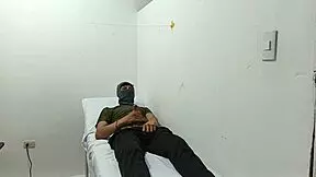 hey doctor, why are you jerking that huge cock alone in the office like this?