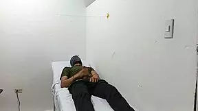 hey doctor, why are you jerking that huge cock alone in the office like this?