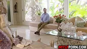 Seductive and horny cougar maxim law welcomes her young neighbor kyle mason with hot hardcore sex