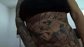 Tatted Brunette With Massive Tits Gets Smooth Pussy Intensely Stuffed Hard