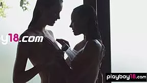 czech milf and petite teen lilith noir heading to the bath for some fun