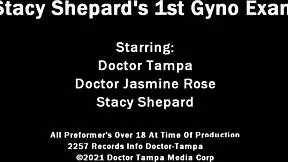Dr tampa performs stacy shepard's first gyno exam with gloves and spreading in florida hospital.