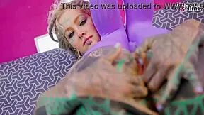 Alternative anal slut getting filled with big cock and face covered in cum