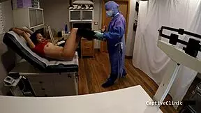 oh man, we're like strangers in the night, yasmine woods, getting wild with that petite brunette in latex gloves