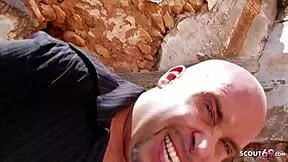 sexy latina cheats with rough anal sex from a stranger in a public outdoor spot