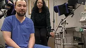 oh man, we're like strangers in the night, yasmine woods, getting wild with that petite brunette in latex gloves