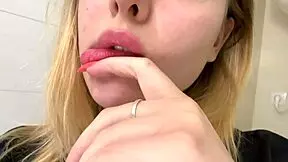 Raw fingering hits that wet young pussy hard. Then doggy fucking makes her scream with big tits bouncing.