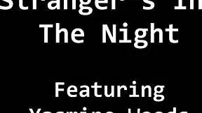 oh man, we're like strangers in the night, yasmine woods, getting wild with that petite brunette in latex gloves