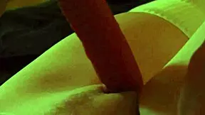 Slow-motion closeup fucking my cute little pussy to orgasm in bed
