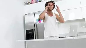 Blonde TEEN 18+ CUNT SPILLS out creamy load after hardcore blowjob on monster cock.