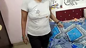 the cleaning lady gets caught in a steamy moment with the maid, leading to the stepbrother stepping in for a doggy style quickie and dirty talk