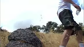 sierra takes on jenner n trevor in the great outdoors with ass to mouth and facials