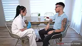 I can't believe how roughly this nurse vanessa therock gets pounded in her tight lingerie at the hospital