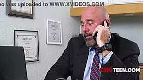 Principal calls Allie Addison while she's getting freeused?