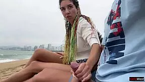 Public Dick Flashing - I See That You Are Jerking Off To Me And I Want To Help You Cum