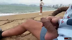 Public Dick Flashing - I See That You Are Jerking Off To Me And I Want To Help You Cum