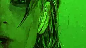 A sexy blonde babe enjoys naughty solo fun in the shower