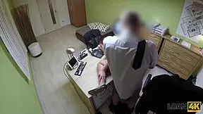 loan4k agent offers sweet teen a divine credit in casting interview 😏