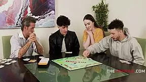 family game night turns into free use night, daddy and uncle fucking teen 18+