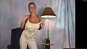 Big Tits Shaking Wildly In That Beige Dress - Oh Yeah!