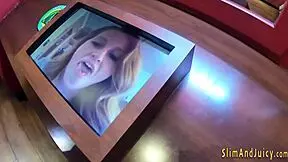 Blonde Bubblebutt Teen Rides Face and Cock