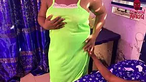 Horny African Stepmom Excitedly Rides Stepson's Big Cock