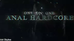 Sexy teen Ainhoa Campbell experiences intense hard interracial anal with gaping and fingering in quickie session