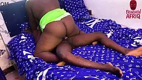 Horny African Stepmom Excitedly Rides Stepson's Big Cock