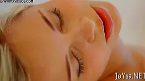 this teen cutie is riding her dildo in a solo softcore session