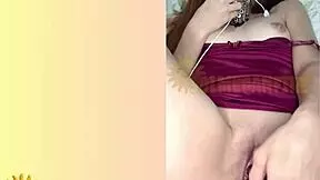 Natural redhead cums on video call 😈