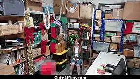 i got caught stealing electronics and punished with a monster cock in the garage