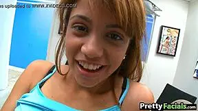 Tiny Latina Teen Feels Intense Facial Pleasure