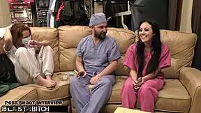 Feeling the intense thrill as nurse Blaire Celeste gets blasted with jizzcasso