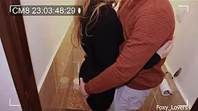 Hot Wife Cheats On Husband With Stranger In Toilet For Creampie
