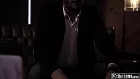 oh mr pullman you really are a pervert with petite teen brunette face fucking big cock college