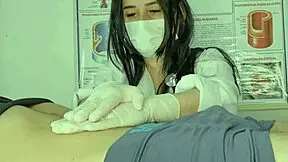 Nurse attends patient with priapism.