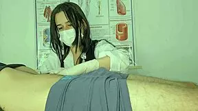 Nurse attends patient with priapism.