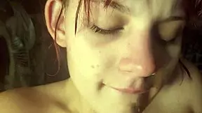 Can you believe the 18-year-old stepsis milking my cock and finger-fucking her pussy?