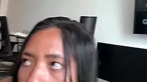 Amateur Couple Licking Big Cock For Breakfast