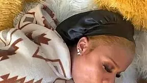 Petite teen swallows big black cock