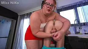 milf worships stepsons ass and gets cum on her face miss niko